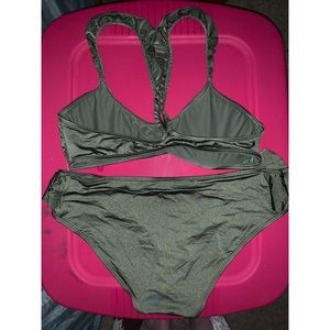 Olive green aerie bikini